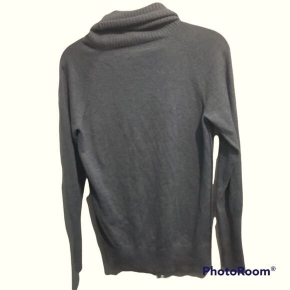 Loft tan turtleneck sweater, ribbed collar small - Picture 5 of 7